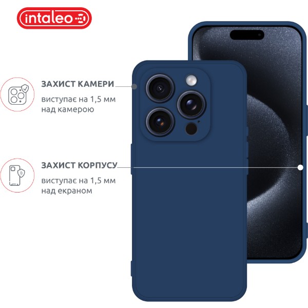 Фото - Чехол для смартфона Intaleo SoftShell for Apple iPhone 16 Pro Max Blue (1283126609329)