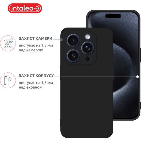 Фото - Чехол для смартфона Intaleo SoftShell for Apple iPhone 16 Pro Black (1283126609305)