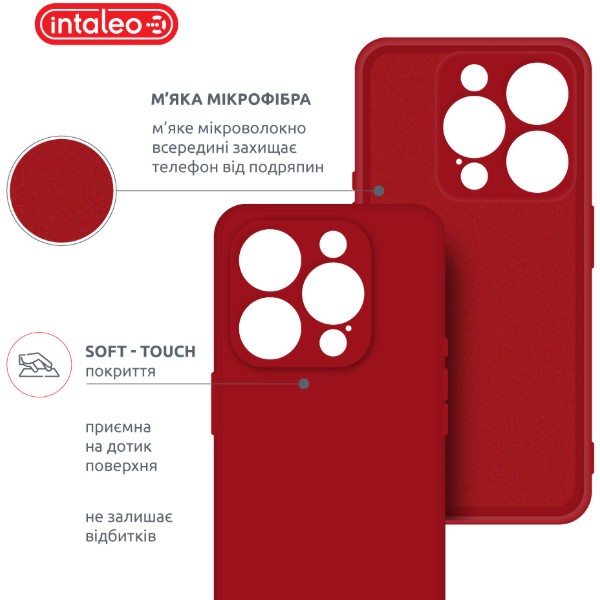 Фото - Чохол для смартфону Intaleo SoftShell for Apple iPhone 16 Pro Red (1283126609299)
