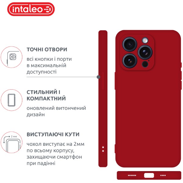 Фото - Чехол для смартфона Intaleo SoftShell for Apple iPhone 16 Pro Max Red (1283126609343)