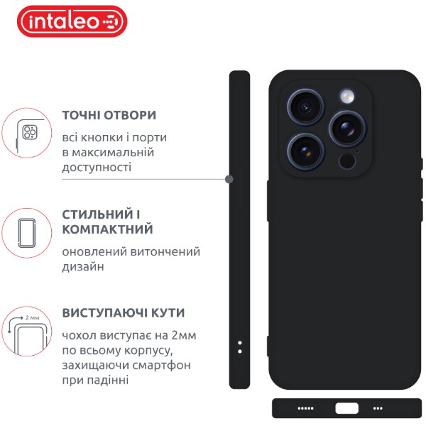 Фото - Чехол для смартфона Intaleo SoftShell for Apple iPhone 16 Pro Black (1283126609305)