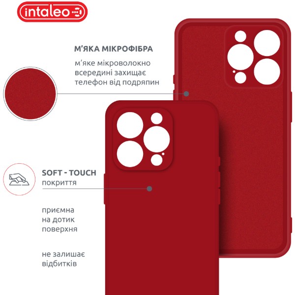 Фото - Чехол для смартфона Intaleo SoftShell for Apple iPhone 16 Pro Max Red (1283126609343)