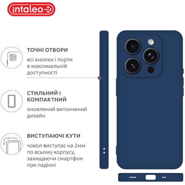 Фото - Чехол для смартфона Intaleo SoftShell for Apple iPhone 16 Pro Max Blue (1283126609329)
