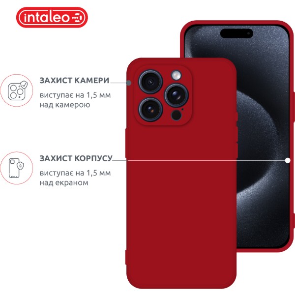 Фото - Чехол для смартфона Intaleo SoftShell for Apple iPhone 16 Pro Max Red (1283126609343)
