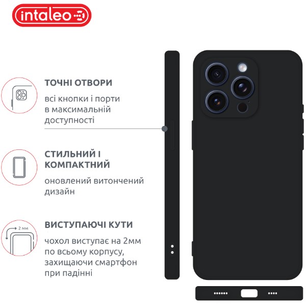 Фото - Чехол для смартфона Intaleo SoftShell for Apple iPhone 16 Pro Max Black (1283126609350)