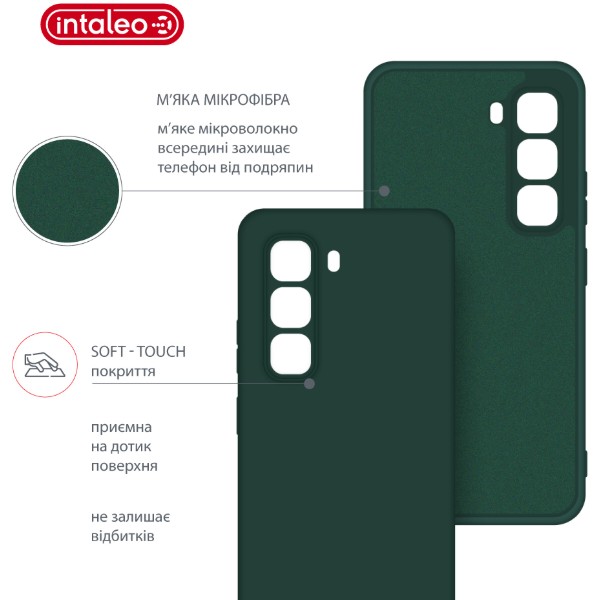 Фото - Чохол для смартфону Intaleo SoftShell for Infinix Hot 60 Pro Plus Dark Green (1283126635809)
