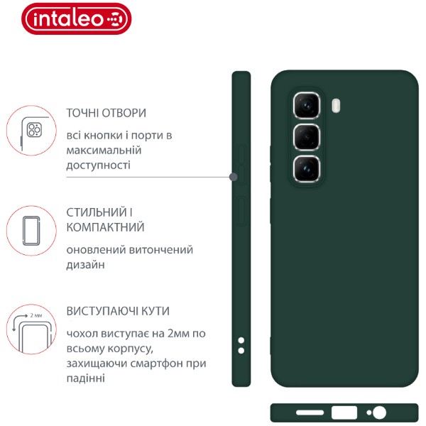 Фото - Чохол для смартфону Intaleo SoftShell for Infinix Hot 60 Pro Plus Dark Green (1283126635809)