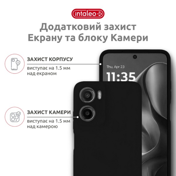 Фото - Чехол для смартфона Intaleo SoftShell for Motorola G06 Black (1283126635946)