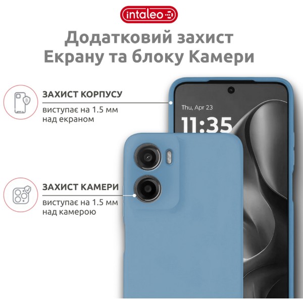 Фото - Чохол для смартфона Intaleo SoftShell for Motorola G06 Blue (1283126635915)