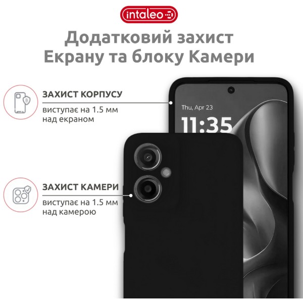 Фото - Чехол для смартфона Intaleo SoftShell for Motorola G85 Black (1283126618673)