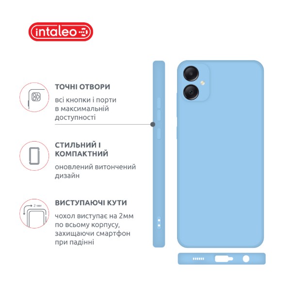 Фото - Чохол для смартфону Intaleo SoftShell for Samsung Galaxy A06 Light Blue (1283126609480)