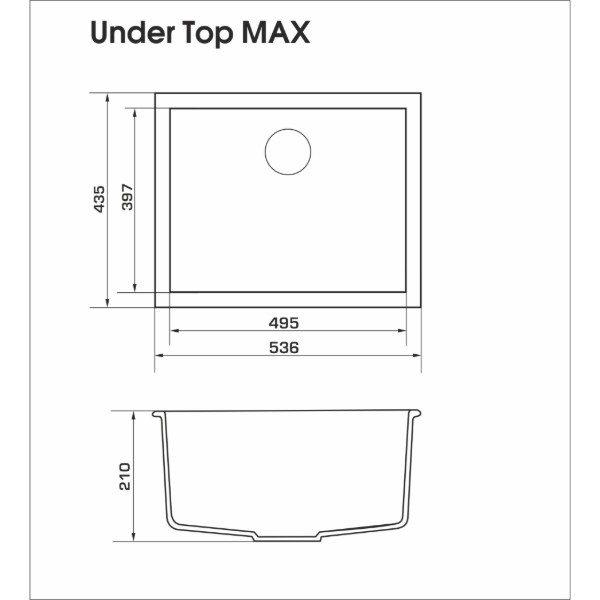 Фото - Мойка кухонная GRANADO UNDER TOP MAX Biege