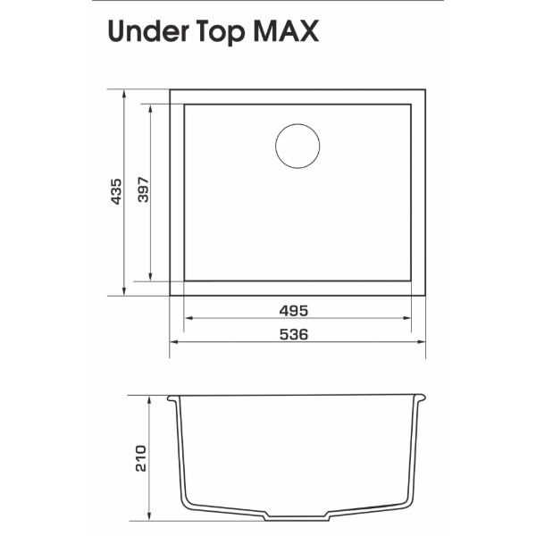 Фото - Мойка кухонная GRANADO UNDER TOP MAX Grey Stone