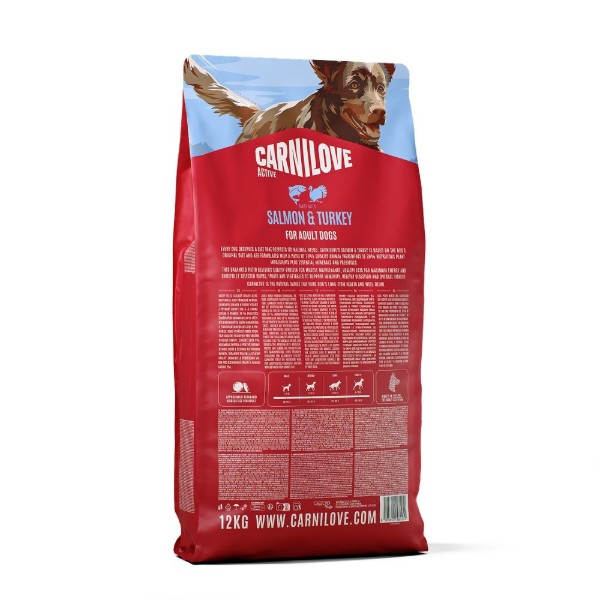 Фото - Сухий корм для собак Carnilove Active Salmon & Turkey 12 кг (8595602581252)