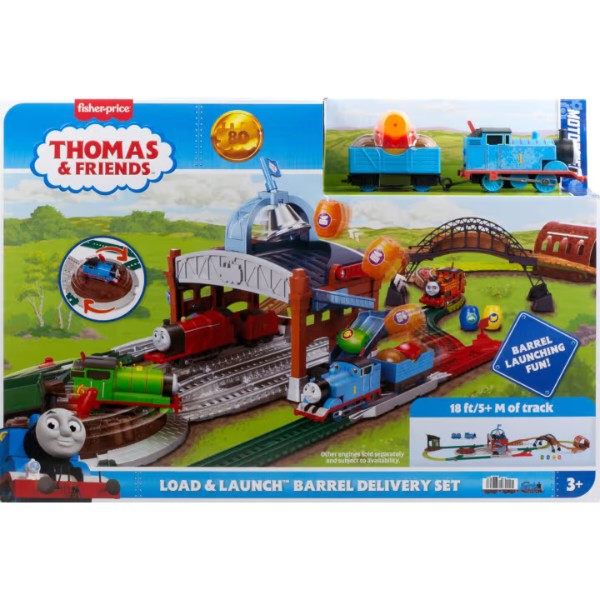 Фото - Железнодорожная техника набор Thomas&Friends Приключения с бочками Томас и друзья (JDF26)