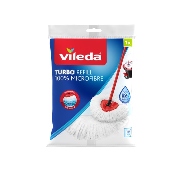 Фото - Змінна насадка на швабру Vileda EasyWring & Clean Turbo Classic (4023103156487)