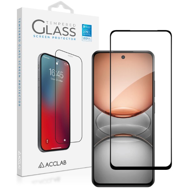 Фото - Захисне скло для смартфону ACCLAB 9H for Realme C75/C67/13 5G/С71 Black (1283126608148)