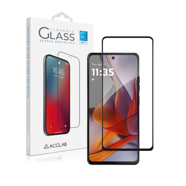 Фото - Захисне скло для смартфону ACCLAB Full Glue ESD for Motorola G77 Black (1283126636936)