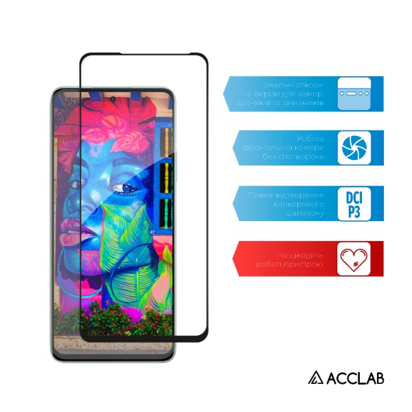 Фото - Защитное стекло для смартфона ACCLAB 9H for Oppo A5 Pro 5G Black (1283126623882)
