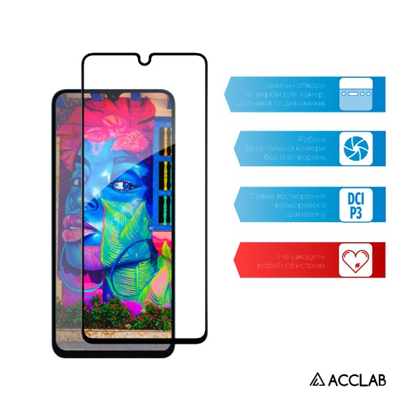 Фото - Захисне скло для смартфону ACCLAB Full Glue ESD for Xiaomi Redmi A7 Pro Black (1283126636837)