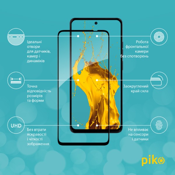 Фото - Защитное стекло для смартфона Piko 9H for Moto G36 Black (1283126636431)