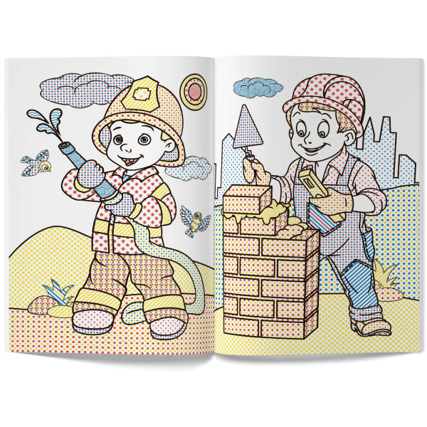 Фото - Розмальовки Crystal Book чарівні водяні. Професії (9789669875310)