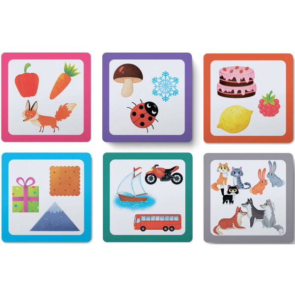 Фото - Карточки обучающие Crystal Book Умные. Сходства и различия. 30 карточек (9786175475409)