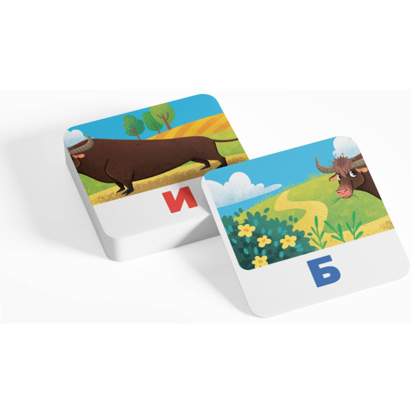 Фото - Картки навчальні Crystal Book Розумні. Читаємо по буквах. 30 карток (9786175475478)