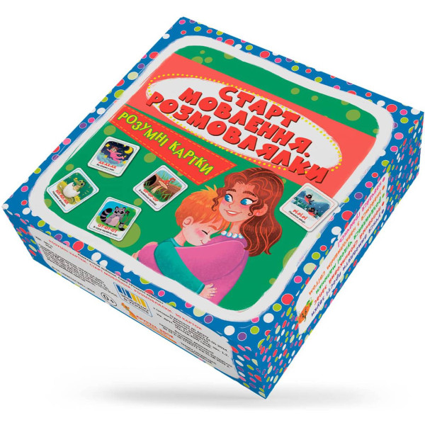 Фото - Картки навчальні Crystal Book Розумні. Старт мовлення. Розмовлялки. 30 карток (9786175475041)