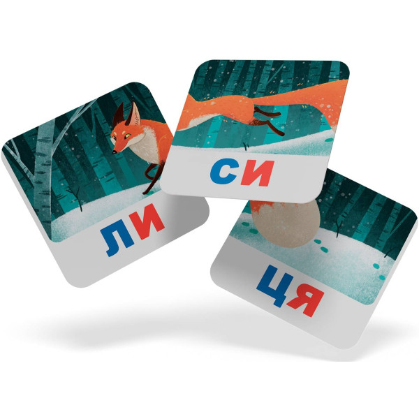 Фото - Картки навчальні Crystal Book Розумні. Читаємо по складах. 30 карток (9786175475621)