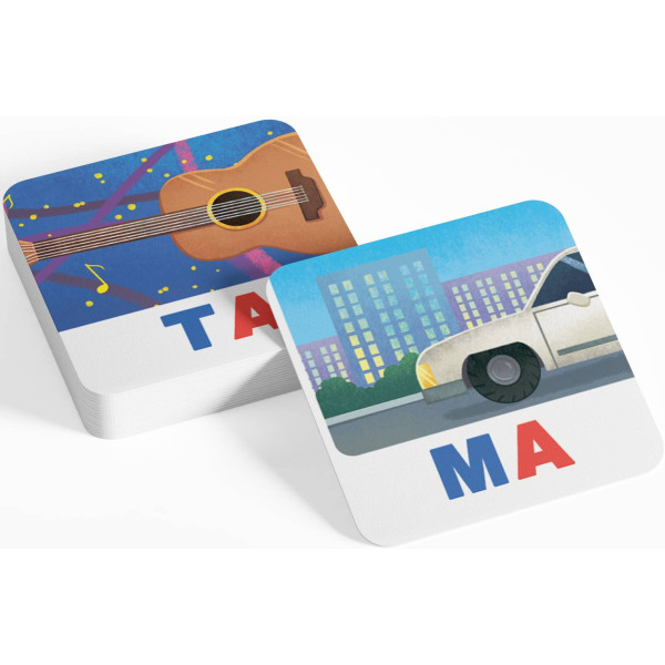 Фото - Картки навчальні Crystal Book Розумні. Читаємо по складах. 30 карток (9786175475621)