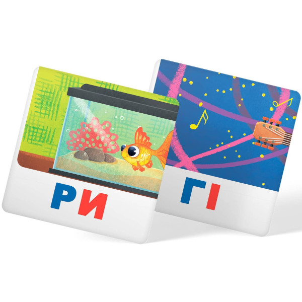 Фото - Картки навчальні Crystal Book Розумні. Читаємо по складах. 30 карток (9786175475621)