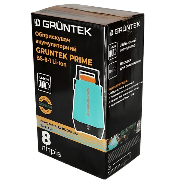 Фото - Опрыскиватель аккумуляторный Gruntek Prime BS-8-1 Li-Ion (296001084)