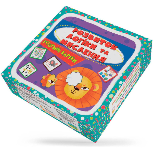 Фото - Картки навчальні Crystal Book Розумні. Розвиток логіки та мислення. 30 карток (9786175474938)