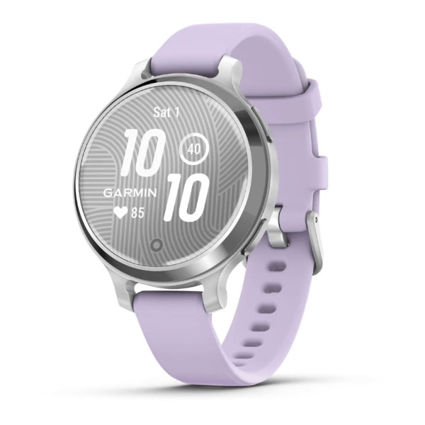 Фото - Смарт-годинник Garmin Lily 2 Active, Silver/Jasmine Purple, Silicone (010-02891-01)