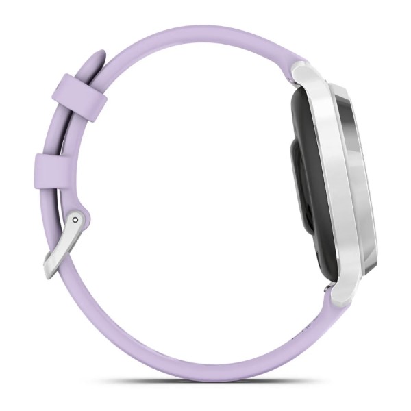 Фото - Смарт-годинник Garmin Lily 2 Active, Silver/Jasmine Purple, Silicone (010-02891-01)