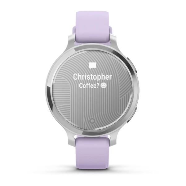Фото - Смарт-годинник Garmin Lily 2 Active, Silver/Jasmine Purple, Silicone (010-02891-01)