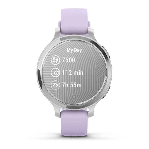 Фото - Смарт-годинник Garmin Lily 2 Active, Silver/Jasmine Purple, Silicone (010-02891-01)