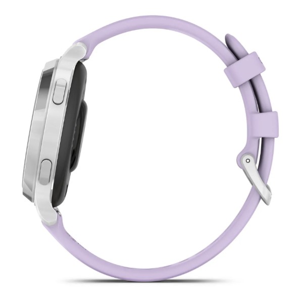 Фото - Смарт-годинник Garmin Lily 2 Active, Silver/Jasmine Purple, Silicone (010-02891-01)