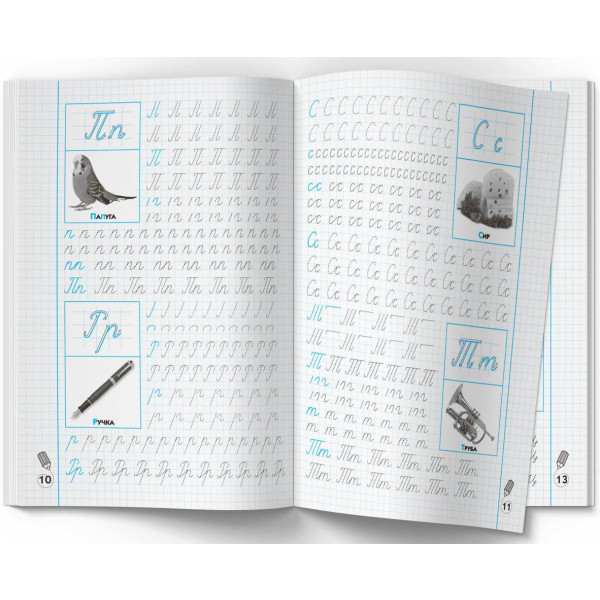 Фото -  Crystal Book Прописи-тренажер. Украинский язык. Пишем по клеточкам (9786175472446)