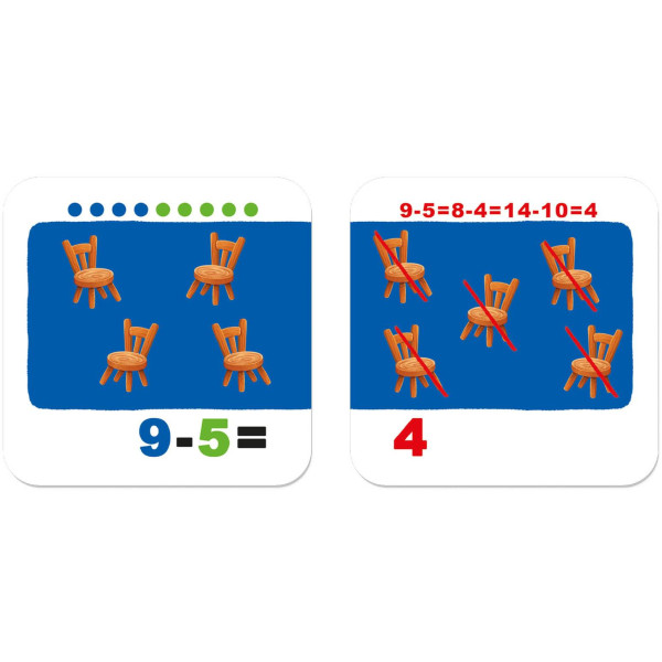 Фото - Картки навчальні Crystal Book Розумні. Учимося лічити. Додаємо і віднімаємо. 30 карток (9786175475782)