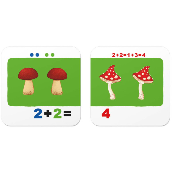 Фото - Картки навчальні Crystal Book Розумні. Учимося лічити. Додаємо і віднімаємо. 30 карток (9786175475782)