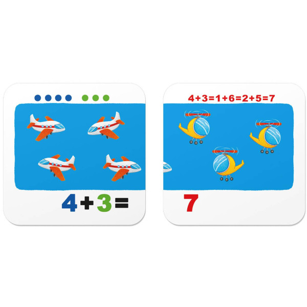 Фото - Картки навчальні Crystal Book Розумні. Учимося лічити. Додаємо і віднімаємо. 30 карток (9786175475782)