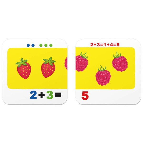 Фото - Картки навчальні Crystal Book Розумні. Учимося лічити. Додаємо і віднімаємо. 30 карток (9786175475782)