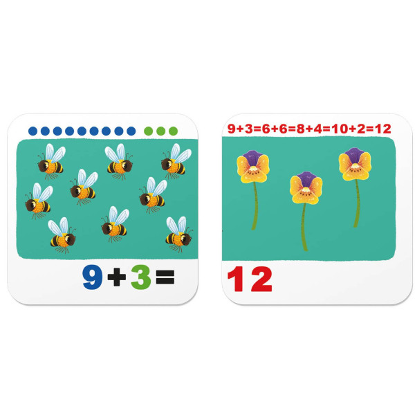 Фото - Картки навчальні Crystal Book Розумні. Учимося лічити. Додаємо і віднімаємо. 30 карток (9786175475782)