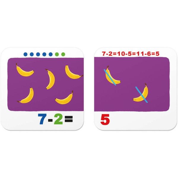 Фото - Картки навчальні Crystal Book Розумні. Учимося лічити. Додаємо і віднімаємо. 30 карток (9786175475782)