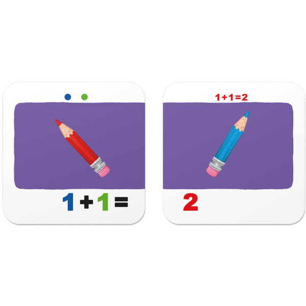 Фото - Картки навчальні Crystal Book Розумні. Учимося лічити. Додаємо і віднімаємо. 30 карток (9786175475782)