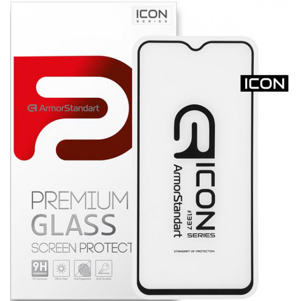 Фото - Защитное стекло для смартфона Armorstandart Icon for Realme 5 Pro Black, 0.33mm (ARM56297-GIC-BK)