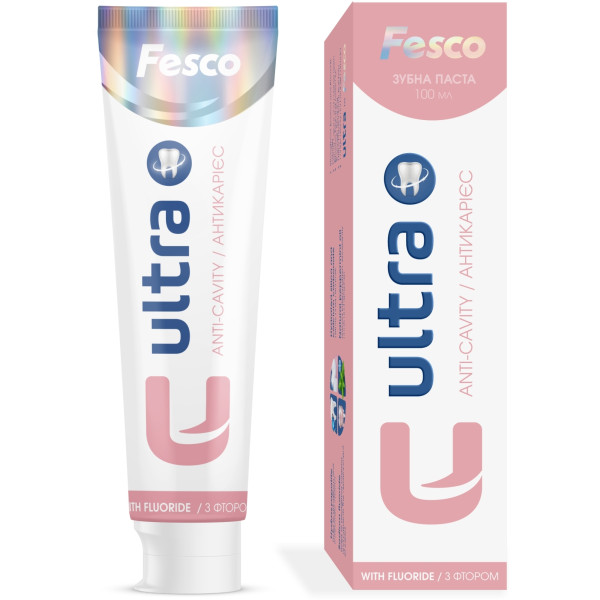 Фото - Зубна паста Fesco 100 мл Ultra Anti-cavity (4820204701963)