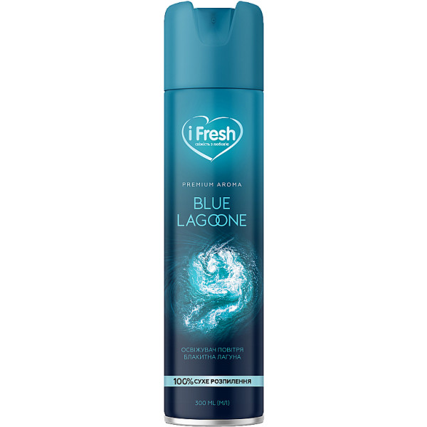 Фото - Освіжувач повітря аерозольний iFresh premium aroma blue lagoon 300 мл (4820268100016)